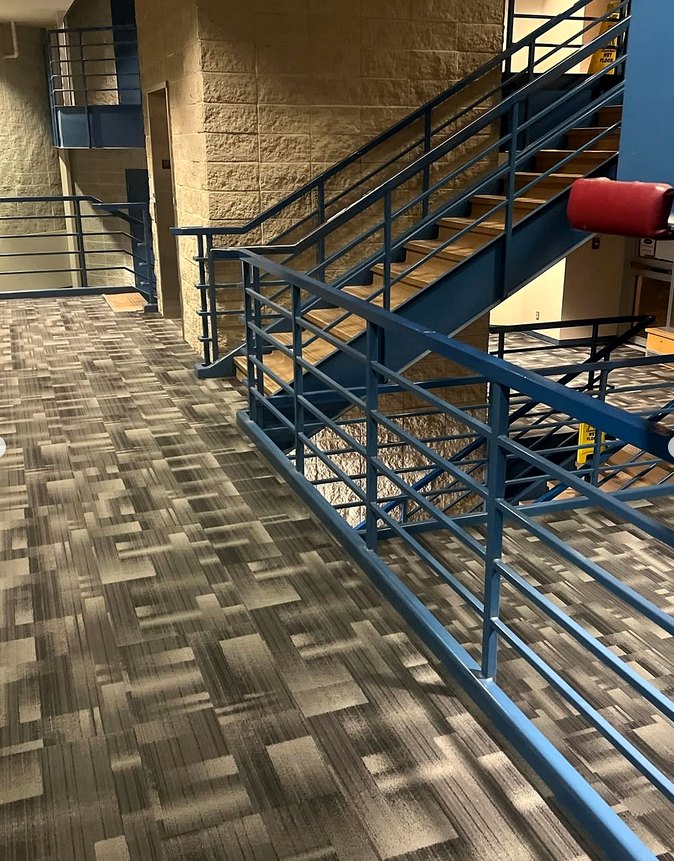 Commercial carpet · stairwell